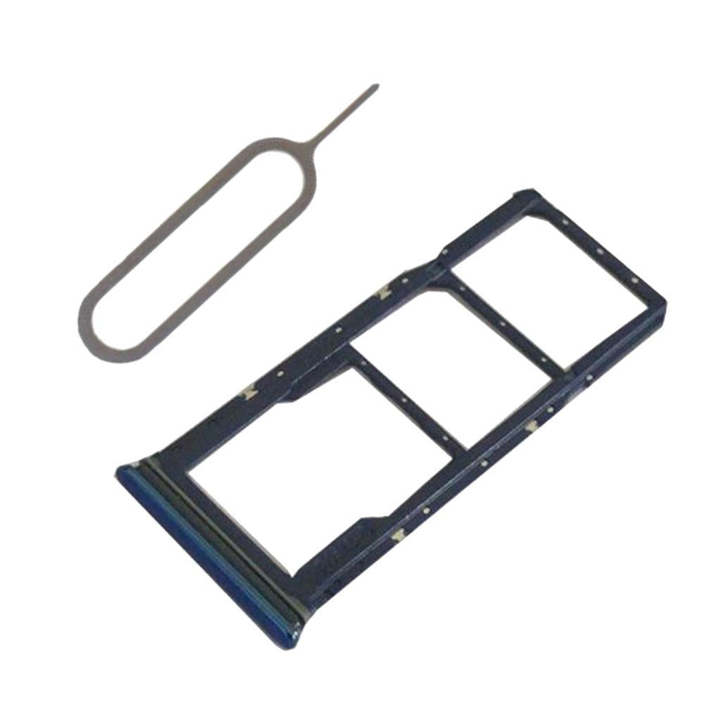 3xDual Sim + Memory Card Tray Holder For Samsung Galaxy  A9 2018 A920 Blue