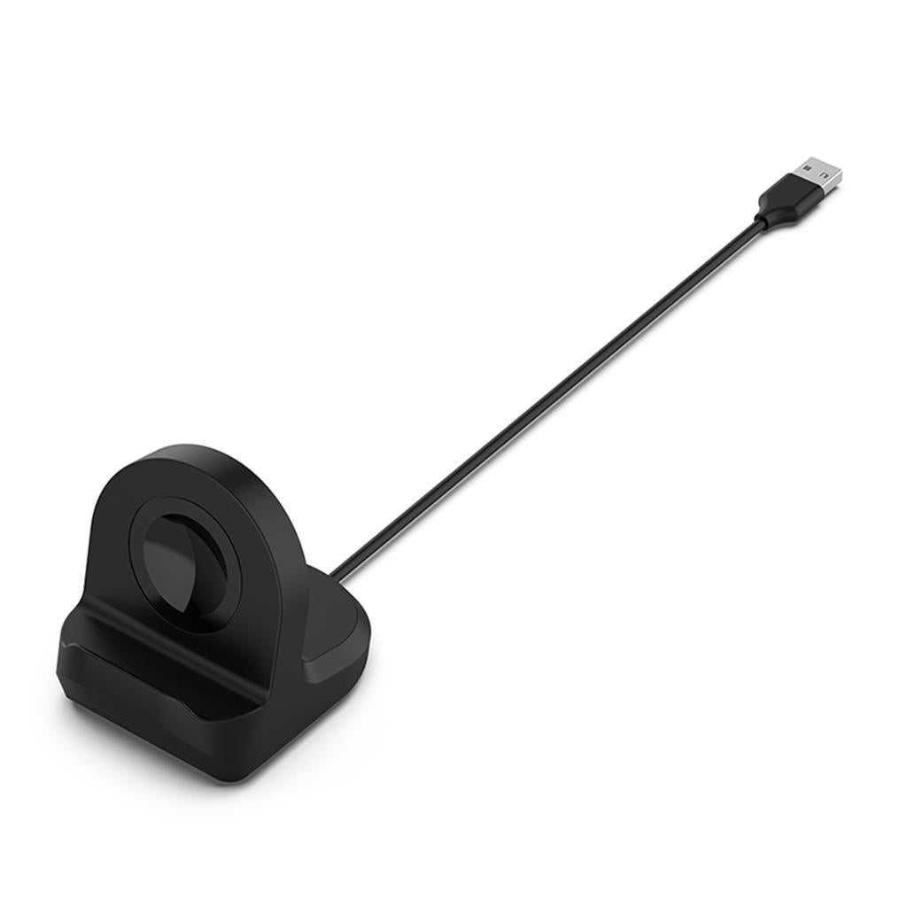 3xUSB Charging Dock Cradle for Galaxy Watch Active Smart Watch Charger Black