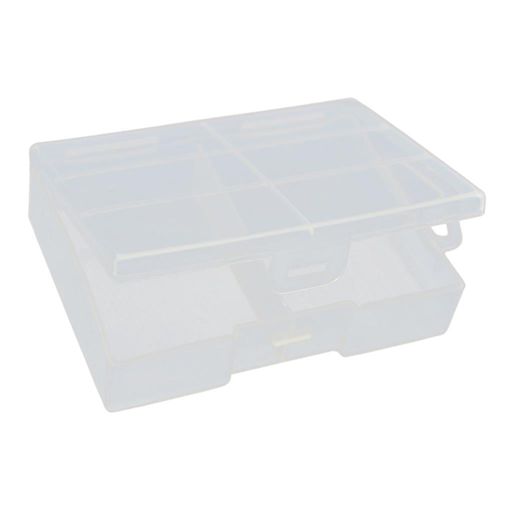 4xClear AA Plastic Battery Storage Case/Organizer/Holder Holds 24x AA