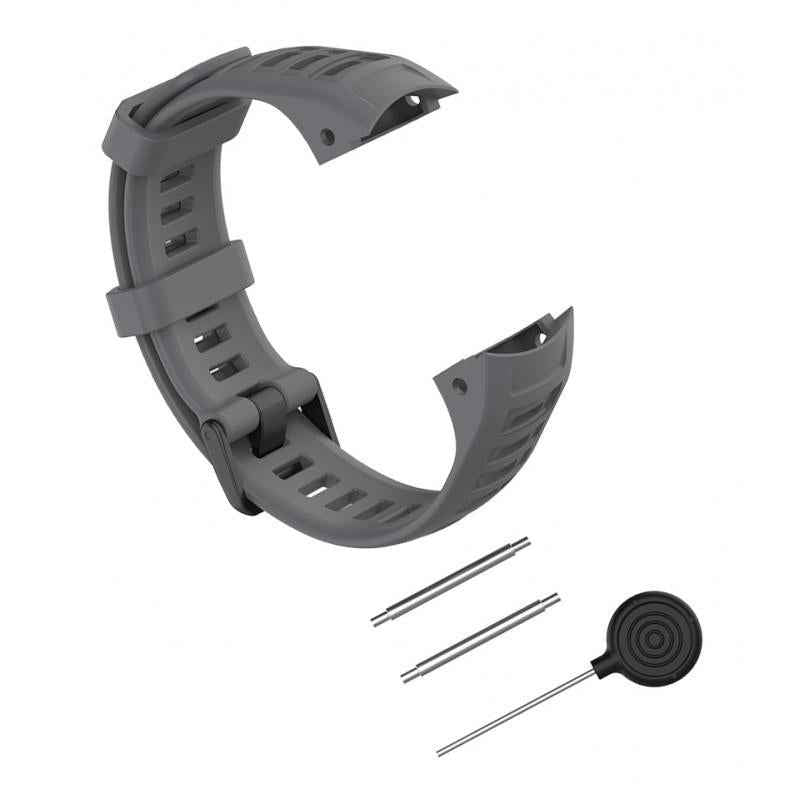 For Garmin Instinct Replacement Watch Strap Sillion Wrist Watch Band Grey