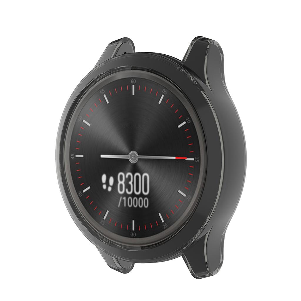 2xSmart Watch Protective Cover Casing for Garmin move3/vivomove3 Clear Black