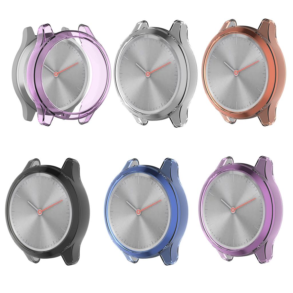 4xSmart Watch Protective Case Casing for Garmin move3S/vivomove3S Clear White