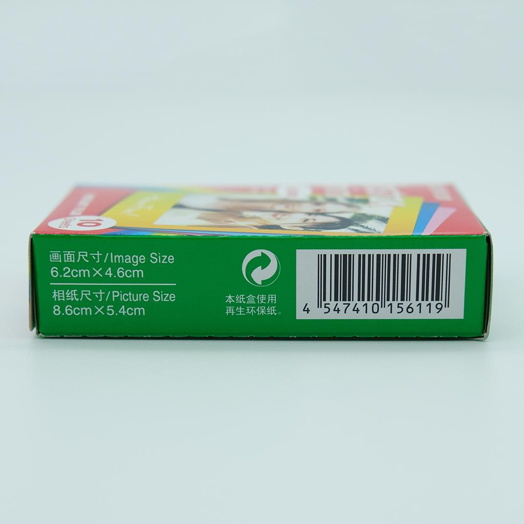 10Sheets Cartoon Rainbow Edge Film Photo Paper For Fujifilm Instax 7/8/9/10