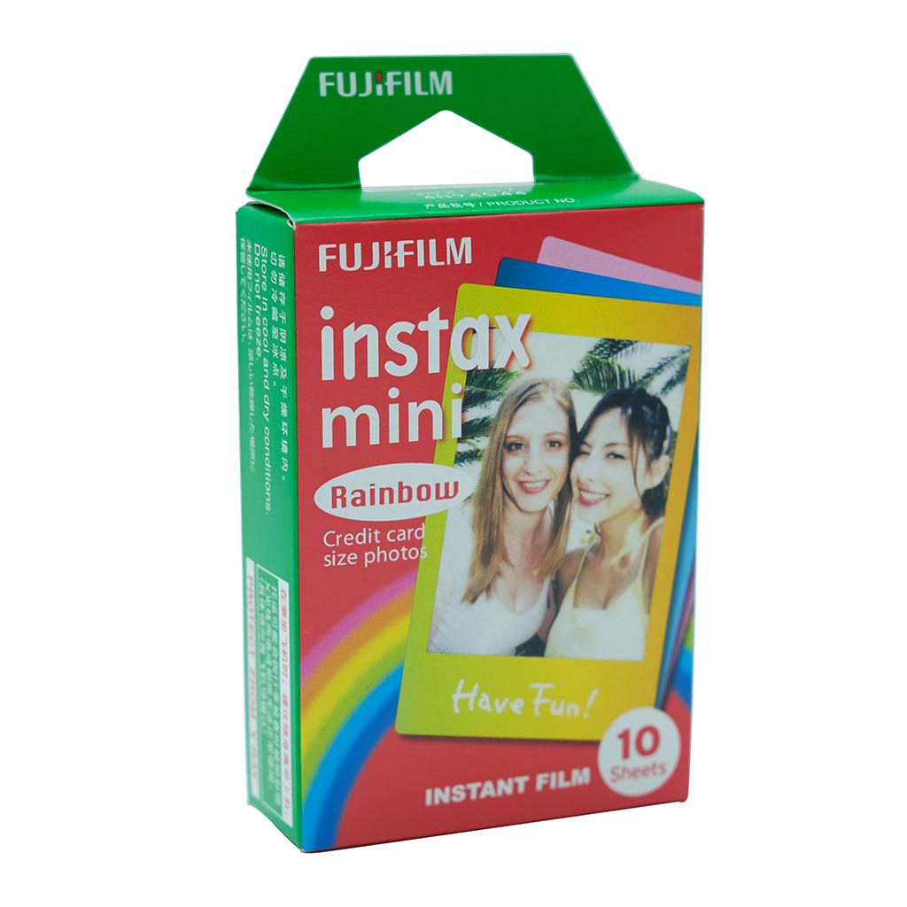 10Sheets Cartoon Rainbow Edge Film Photo Paper For Fujifilm Instax 7/8/9/10