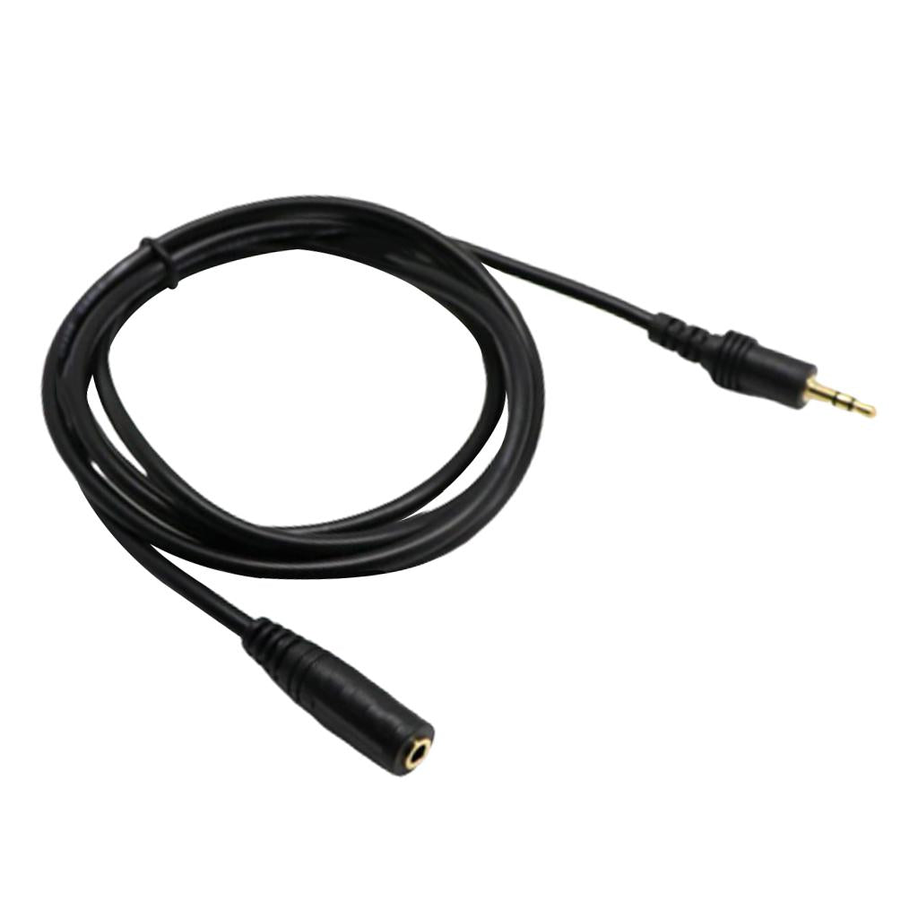 2x3.5mm 1/8 Male Female Plug Stereo Headphone Cable Cord Connector New 1.5m"