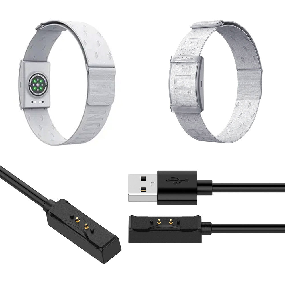 For Coros Heart Rate Monitor Armband Charger 100cm Replacement Magnetic Charger Cable Cord