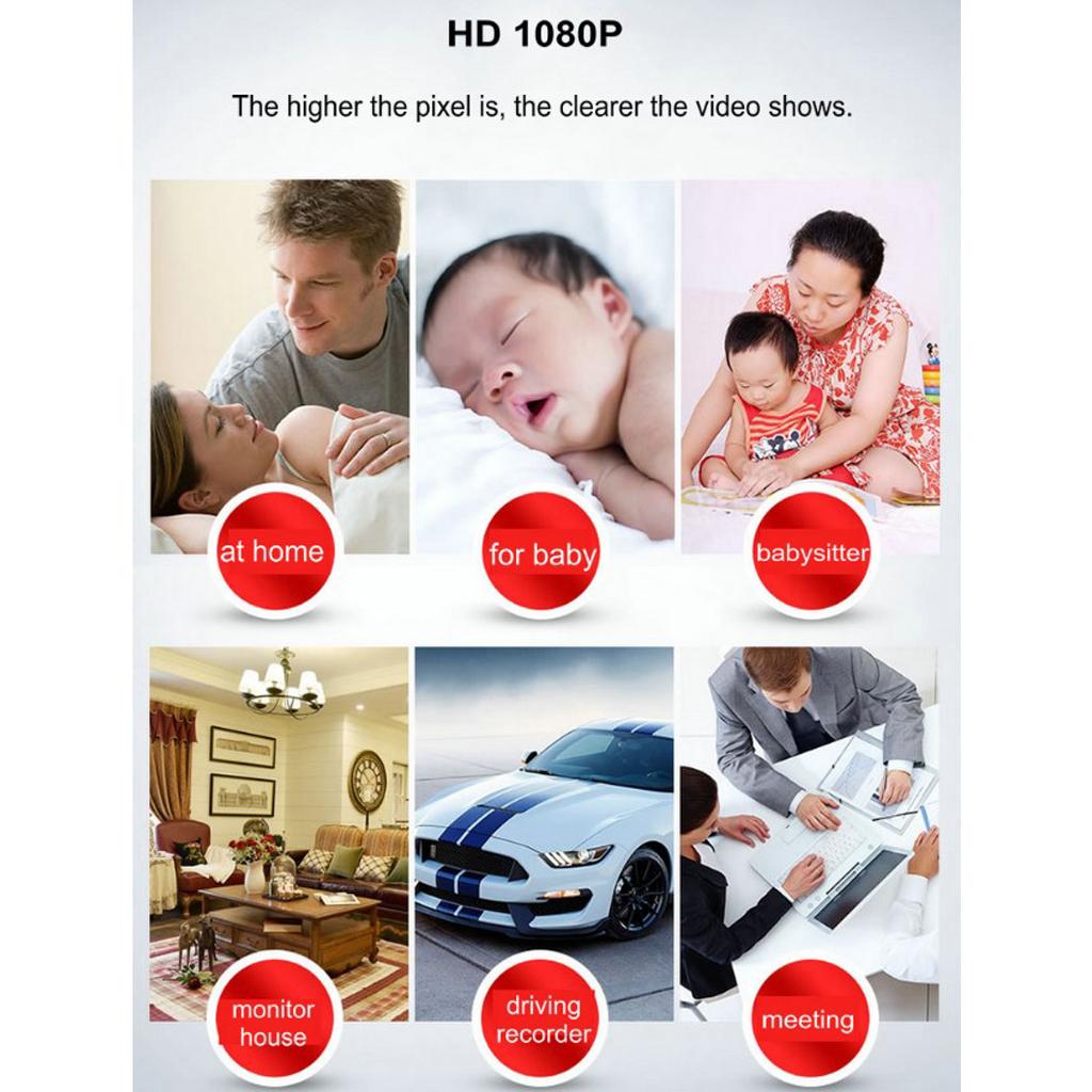 HD 1080P Mini Car DV Camera Cam Camcorder Night Vision Video Recorder