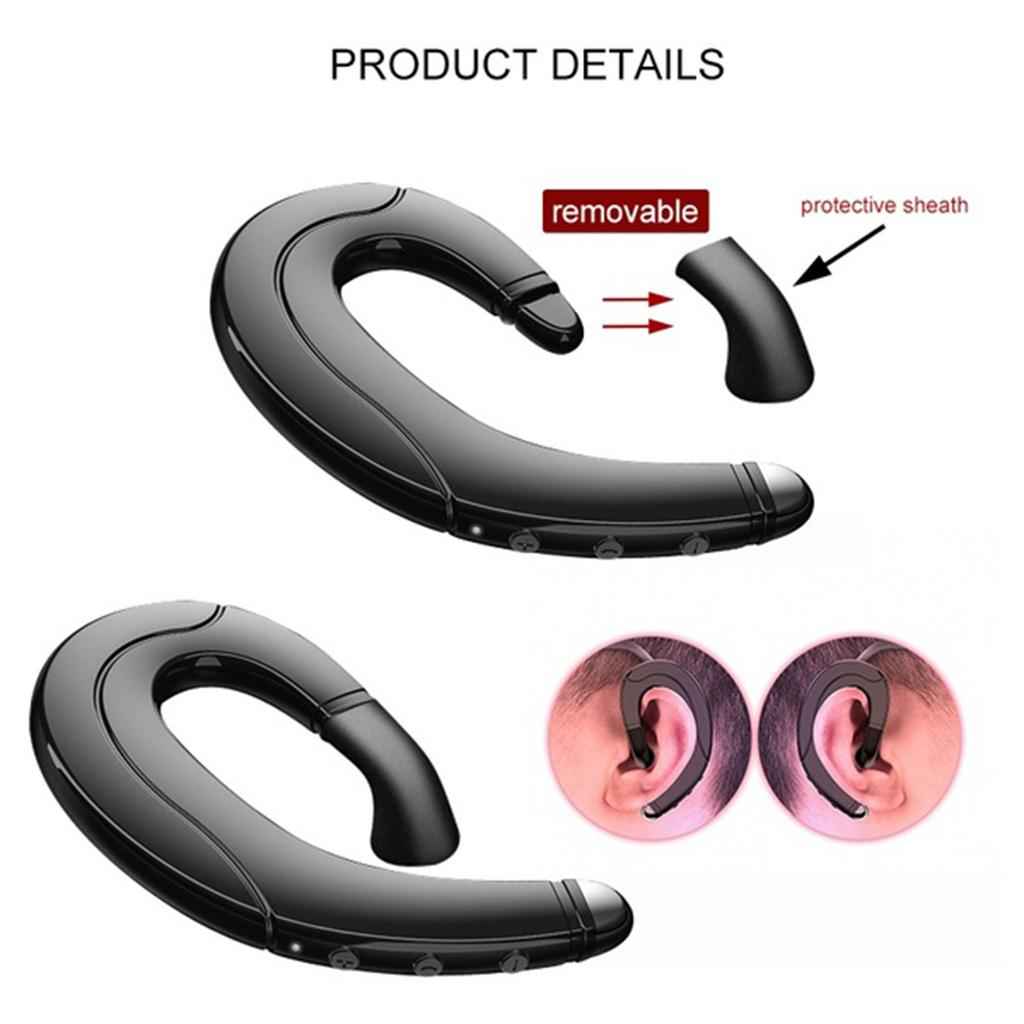 F88 Bone Conduction Bluetooth Ear-Hook Single Headphone  blue
