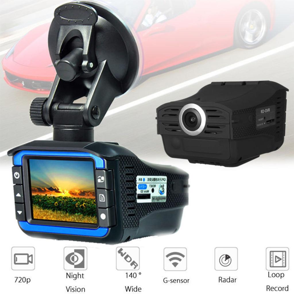  VG3 2 in 1 HD 720P Car DVR Speed Detector Camera Video Recorder Dash Cam 