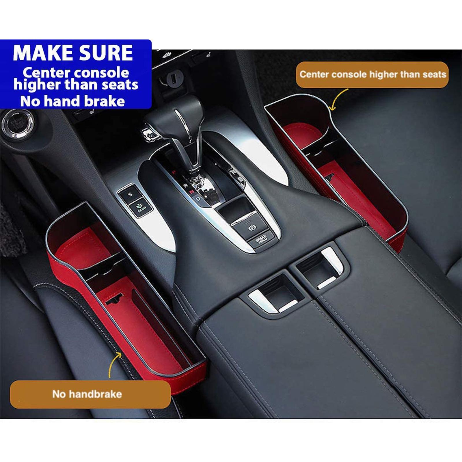 Auto Car Seat Multifunctional Organizer Storage Box for Cellphones Keys Red