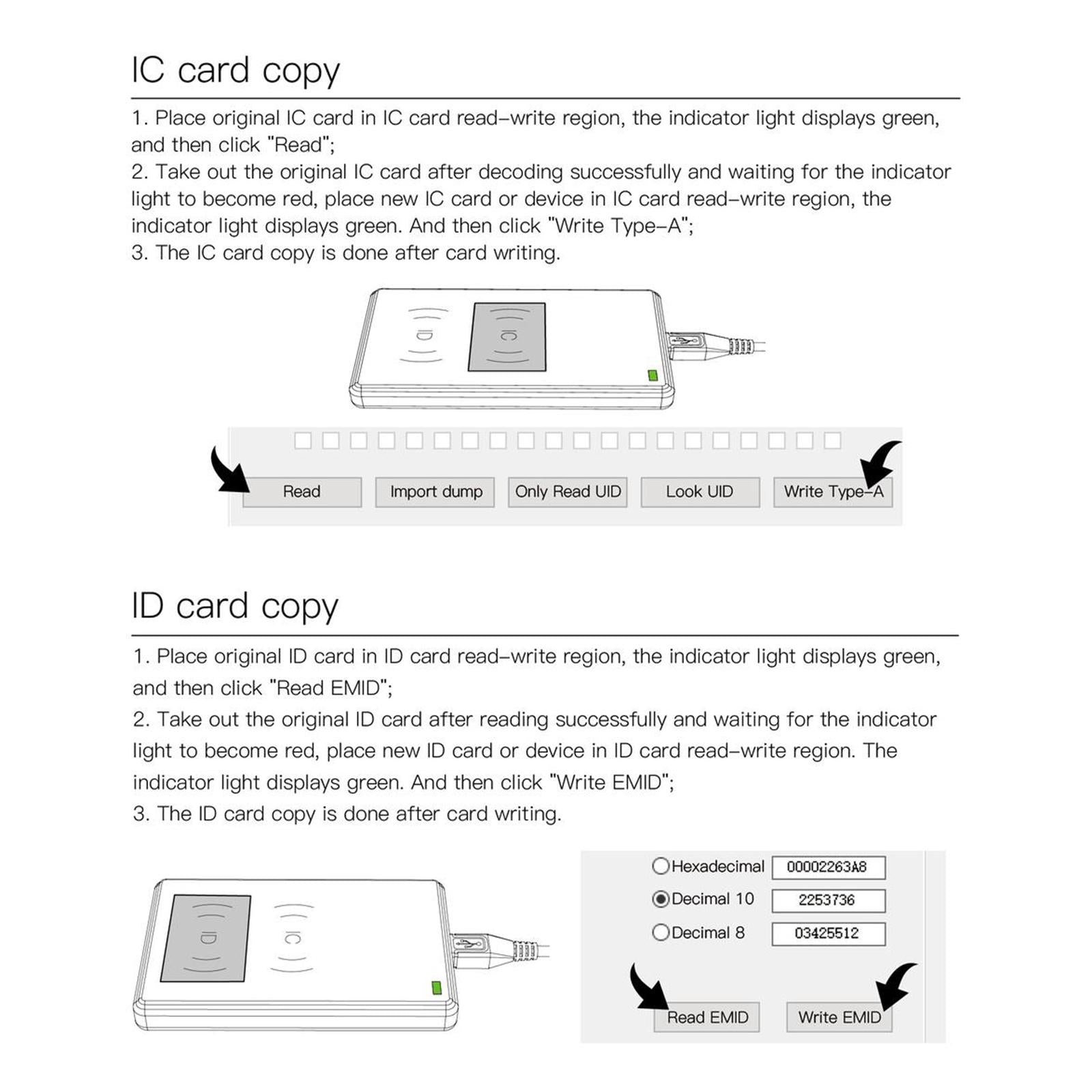 CD2 RFID Replicator 125KHz 13.56 MHz Frequency RFID Copier