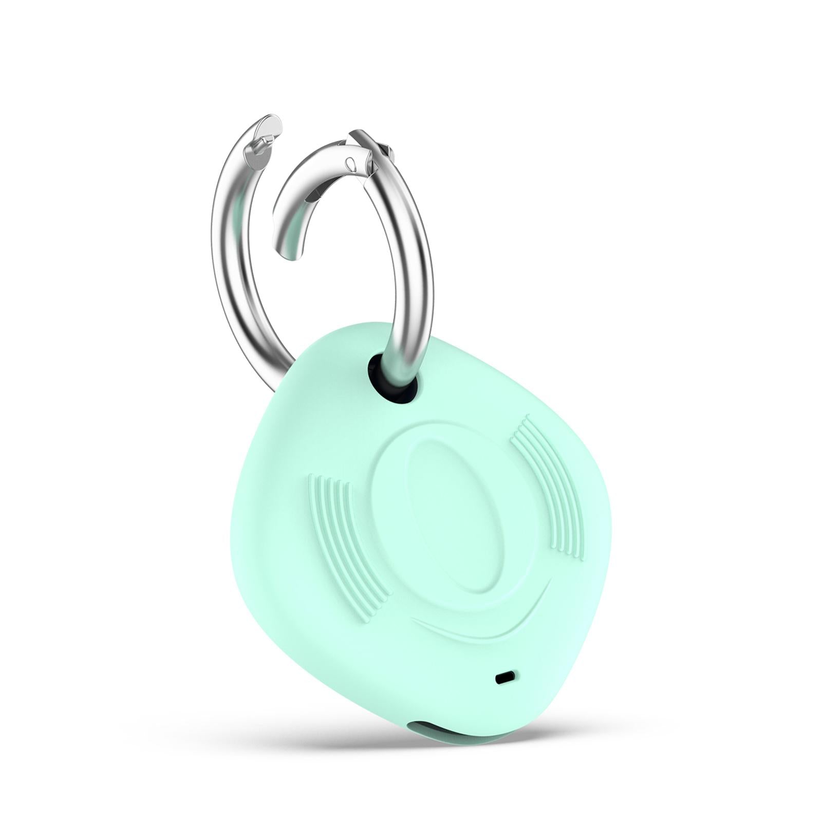 4xSilicone Case for Samsung Galaxy SmartTag Tracker Cover with Keyring Green