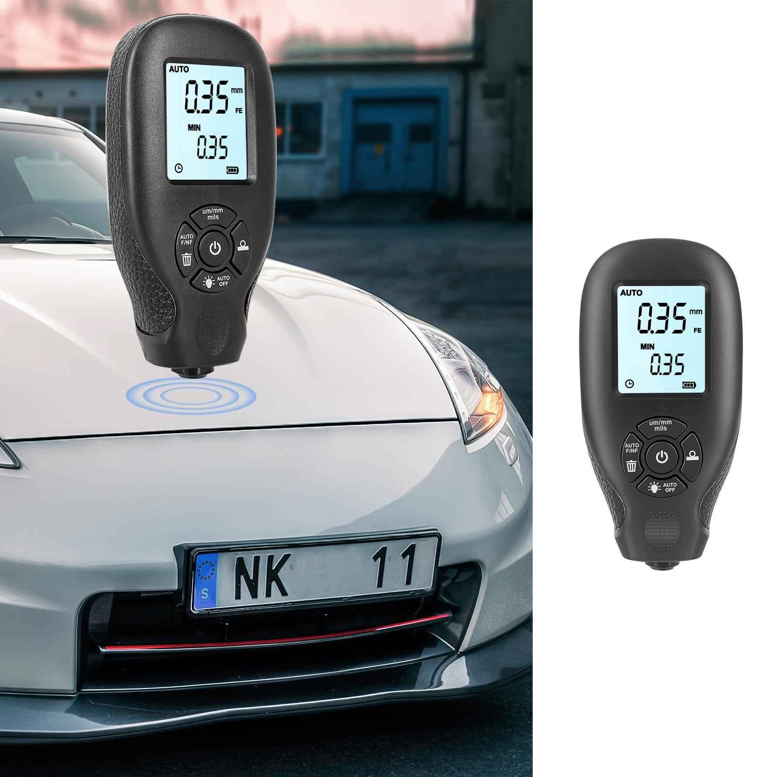 HW-300 Coating Thickness Gauge for Car Digital Paint Meter Black Accessories