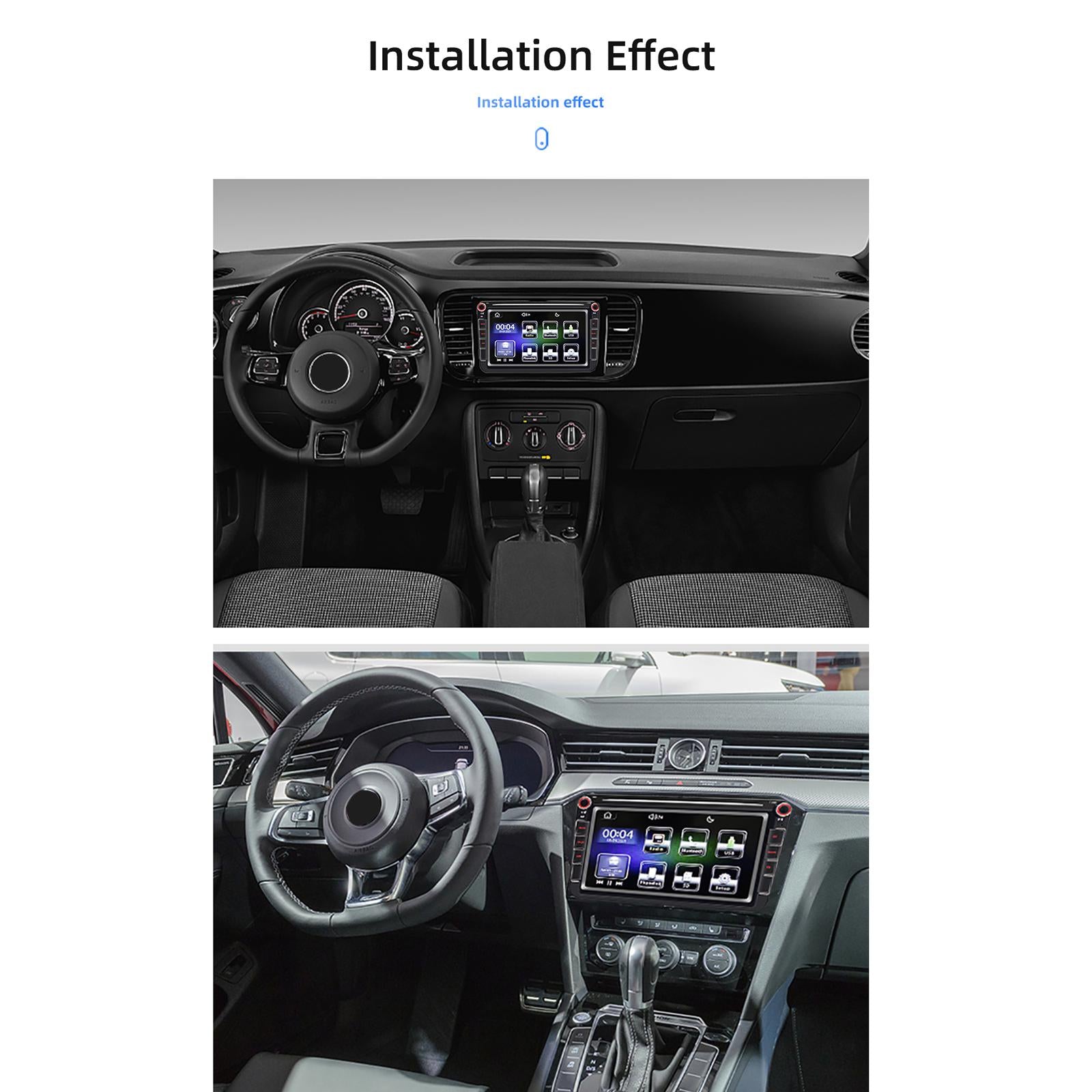 Bluetooth Car Radio AUX in HD FM Radio for Volkswagen 9083 Touch Screen