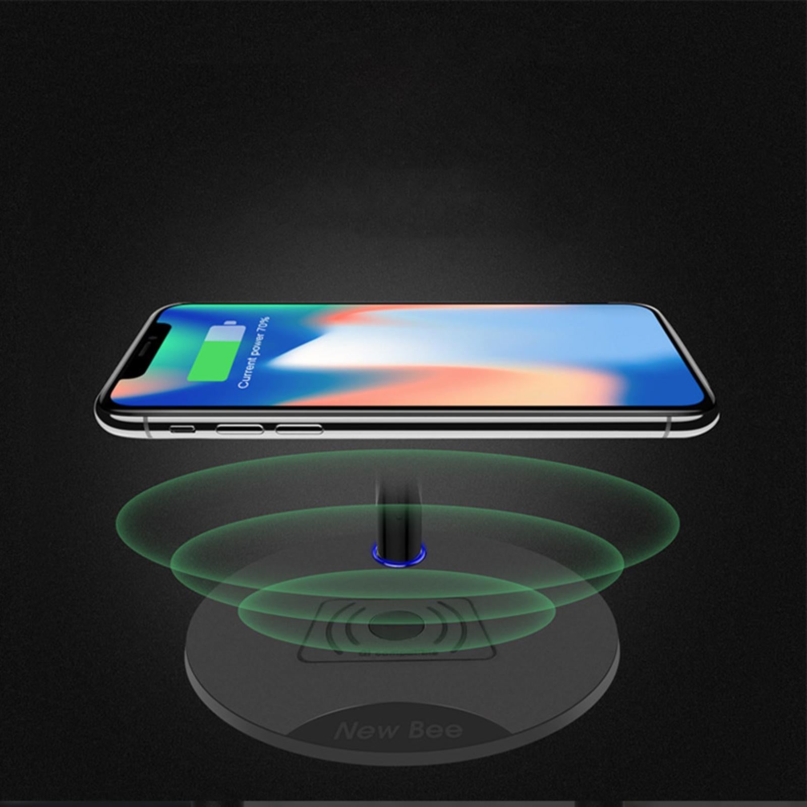 Desk Wireless Fast Charging Headphone Stand for Gamer for Phones Black