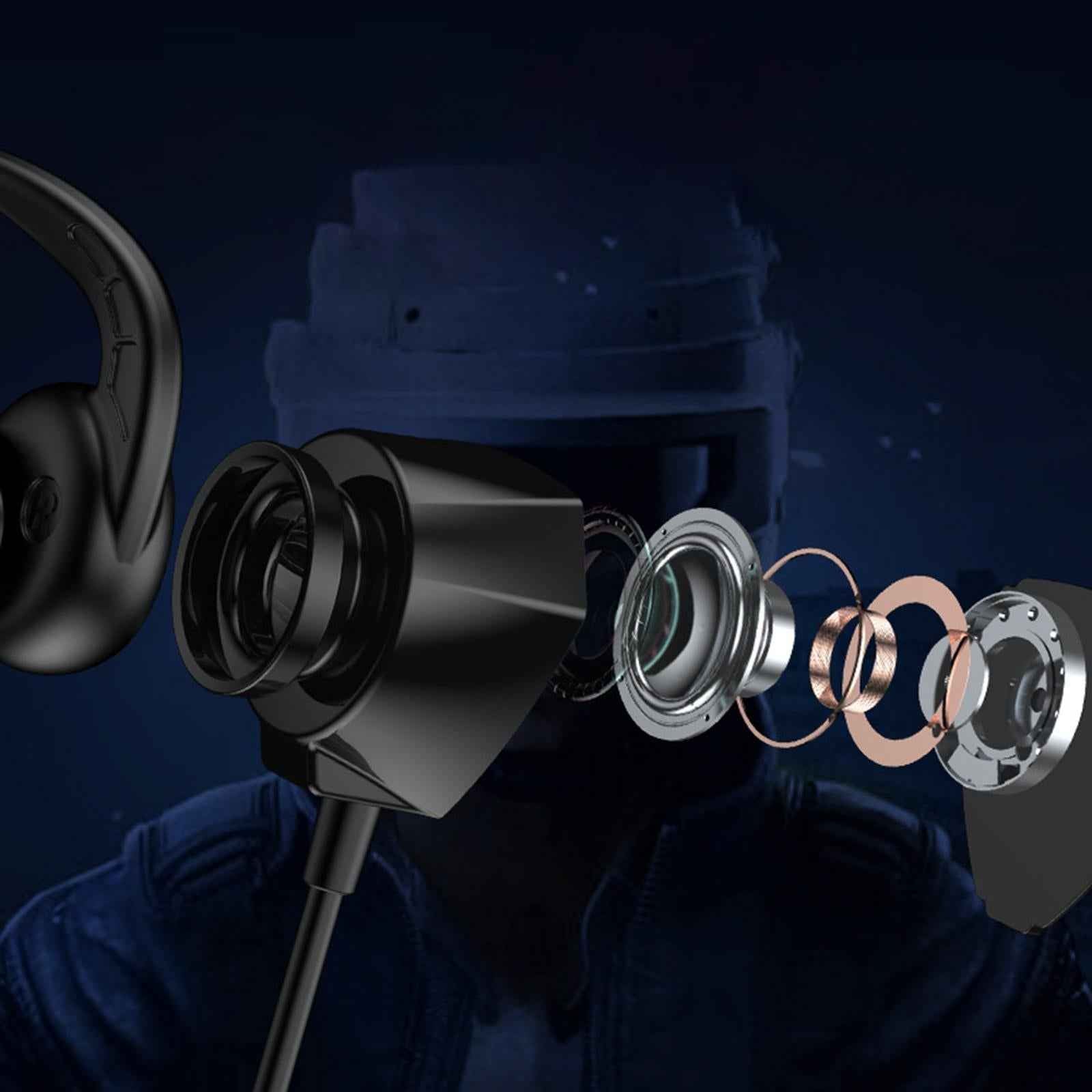 Gaming Earphone Gamer Headset Games Headphones 7.1 With Microphone  Silver