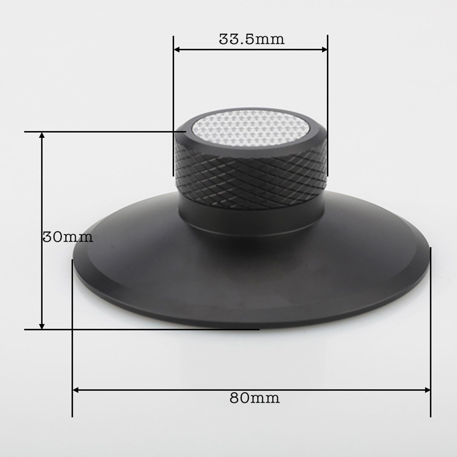 Disc Stabilizer Aluminium Alloy Clamp Record Weight for Player Chassis Black