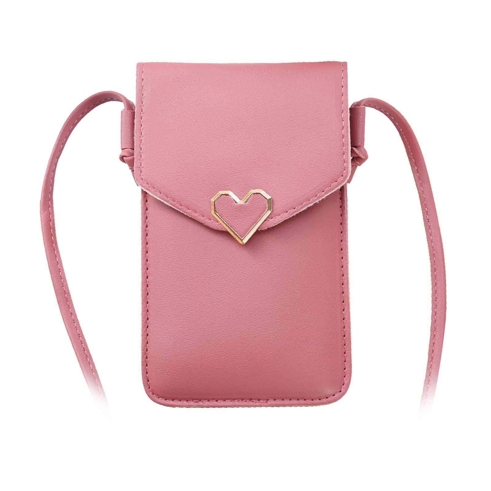 Crossbody Shoulder Bag Card Slots Lightweight for phone Lady Female gray