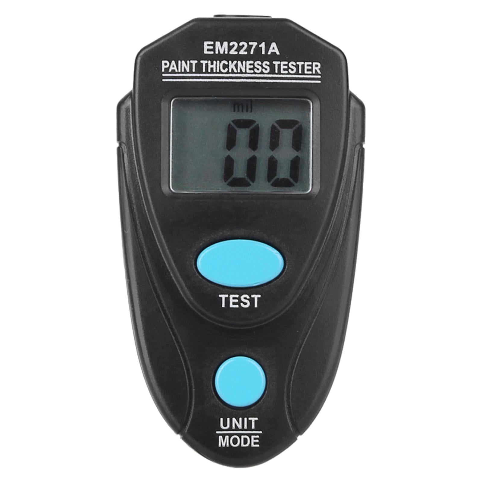 Digital Coating Thickness Gauge Paint Meter Instrument 0-80Mil for Car Black