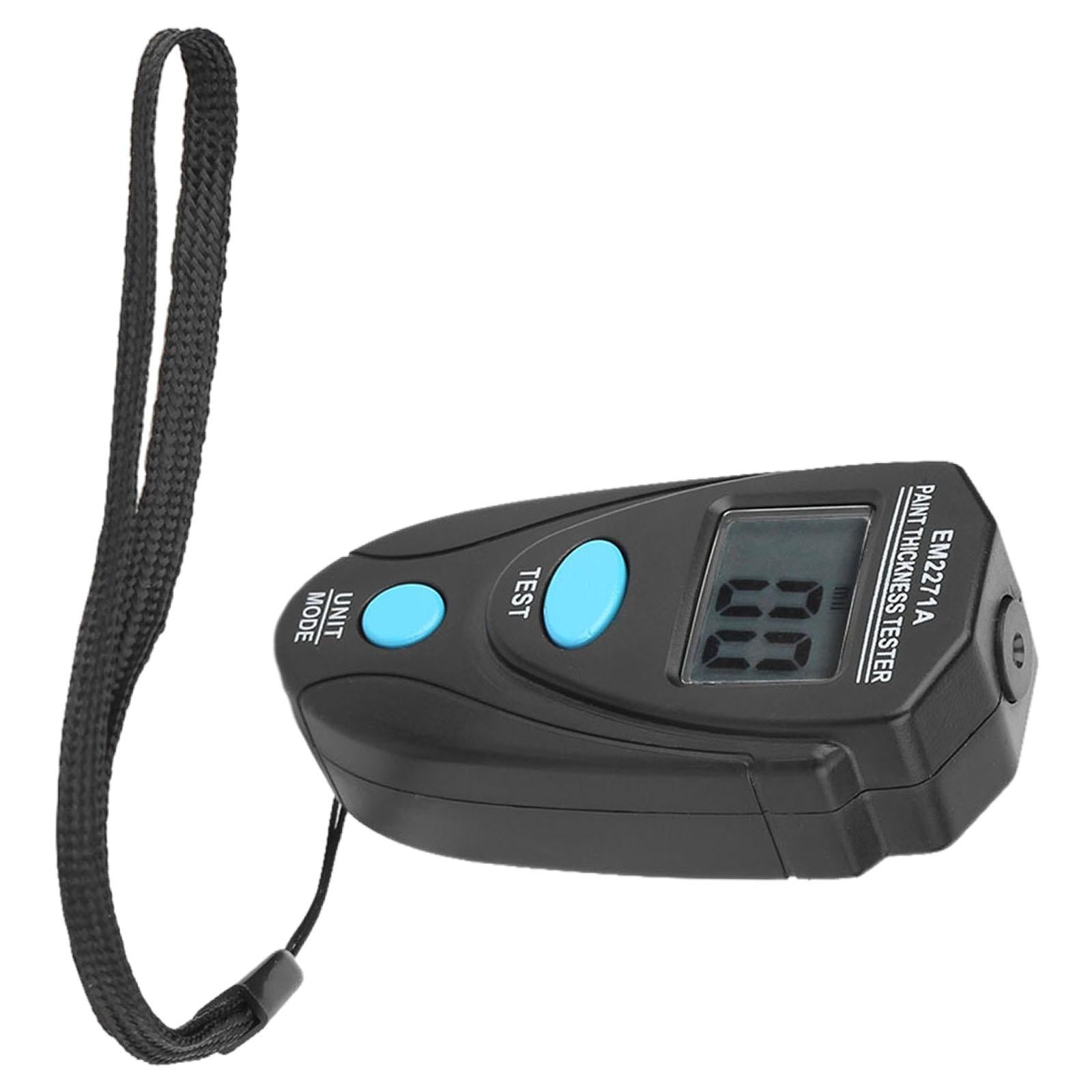 Digital Coating Thickness Gauge Paint Meter Instrument 0-80Mil for Car Black