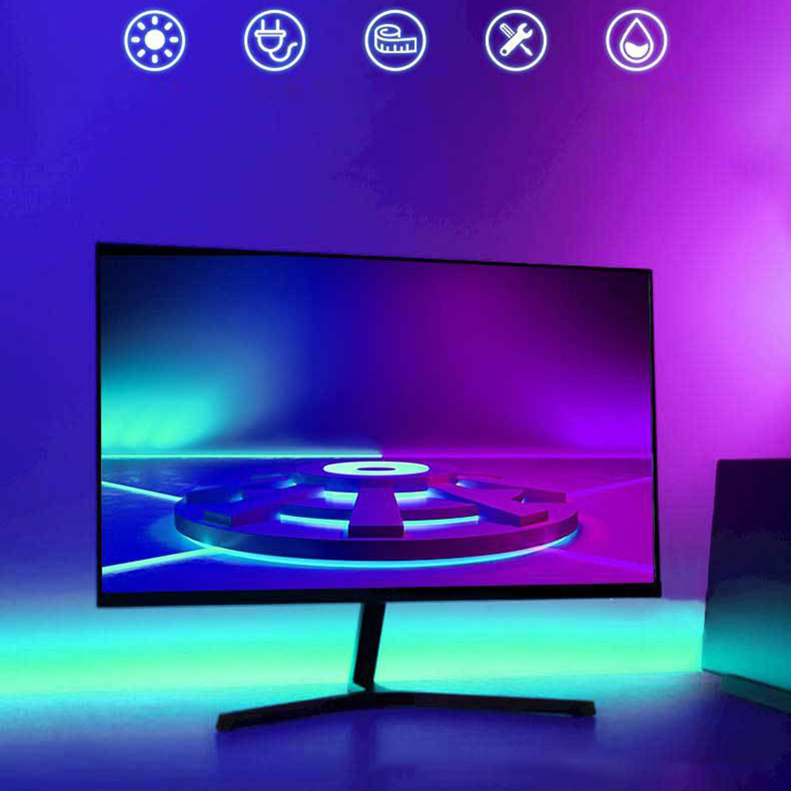 Background Light Strip RGB IP65 Waterproof LED for Internet Cafe Adult
