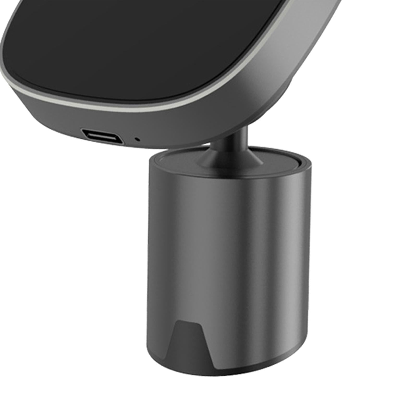 Car Phone Holder Magnetic Charge 360 Degree Rotating for Phone 12 Gray