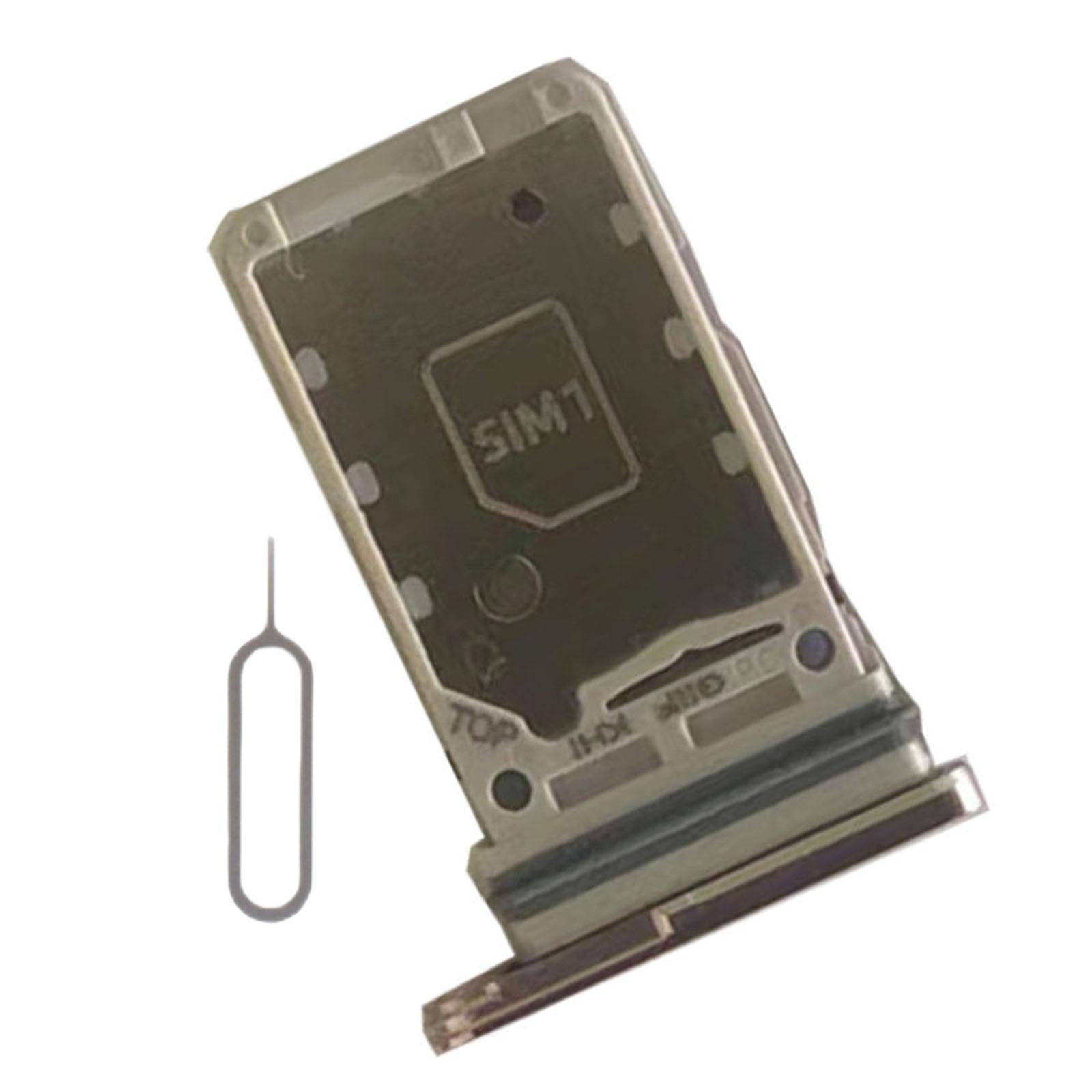 3xDual Sim Card Tray Holder Replacement for Samsung S21 5G Sim Tray Gold