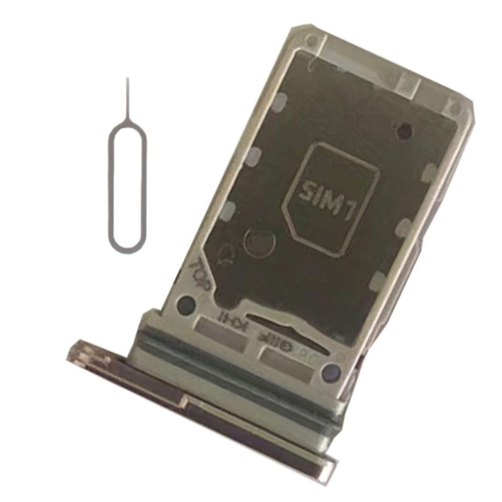 4xDual Sim Card Tray Holder Replacement for Samsung S21 5G Sim Tray Gold