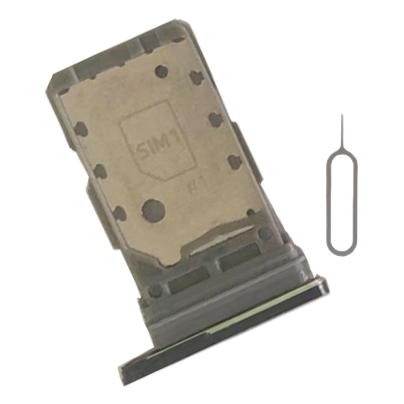 4xDual Sim Card Tray Holder Replacement for Samsung S21 5G Sim Tray Black