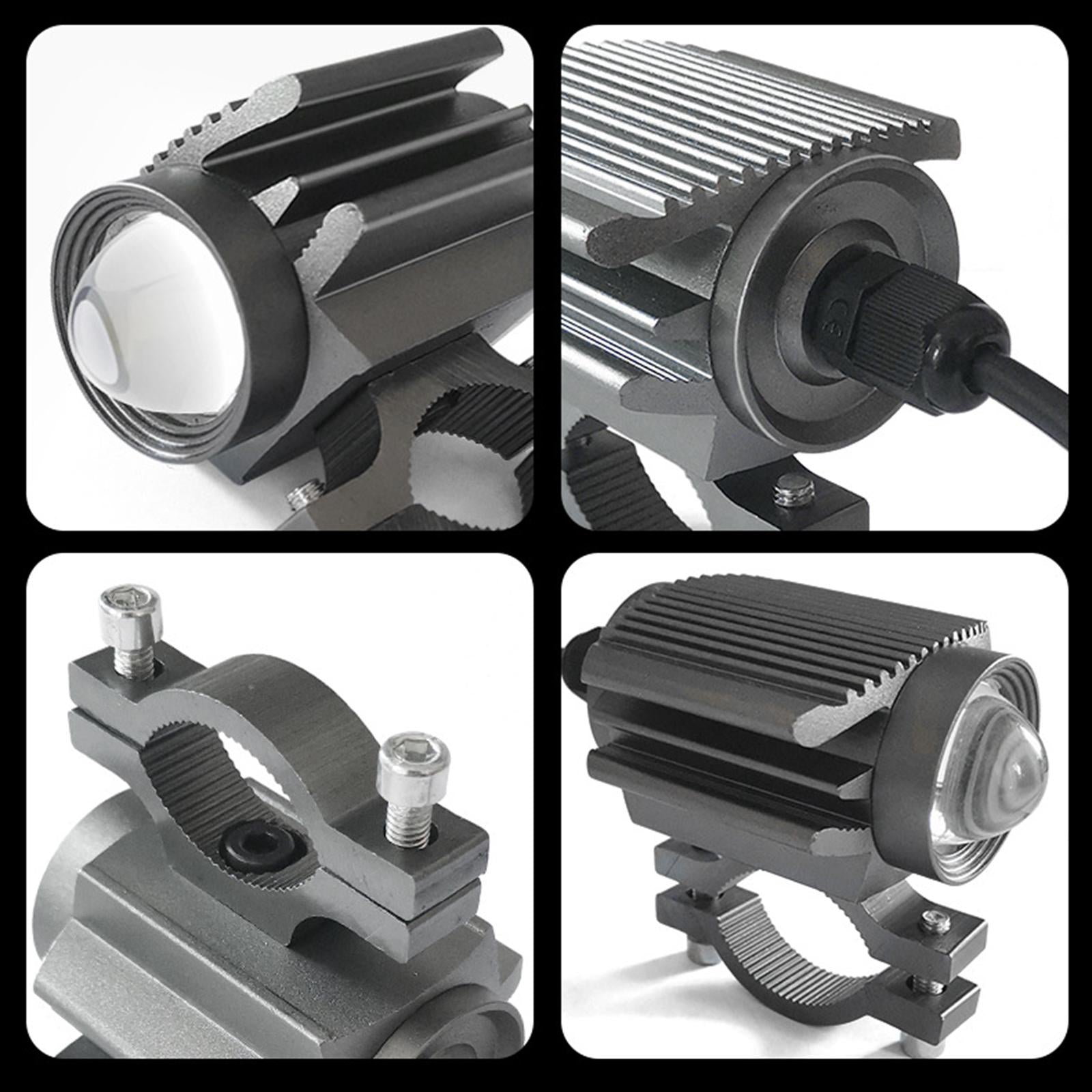 Motorcycle LED Headlight Racer Waterproof Fog Lamp Truck 12-80V Bike