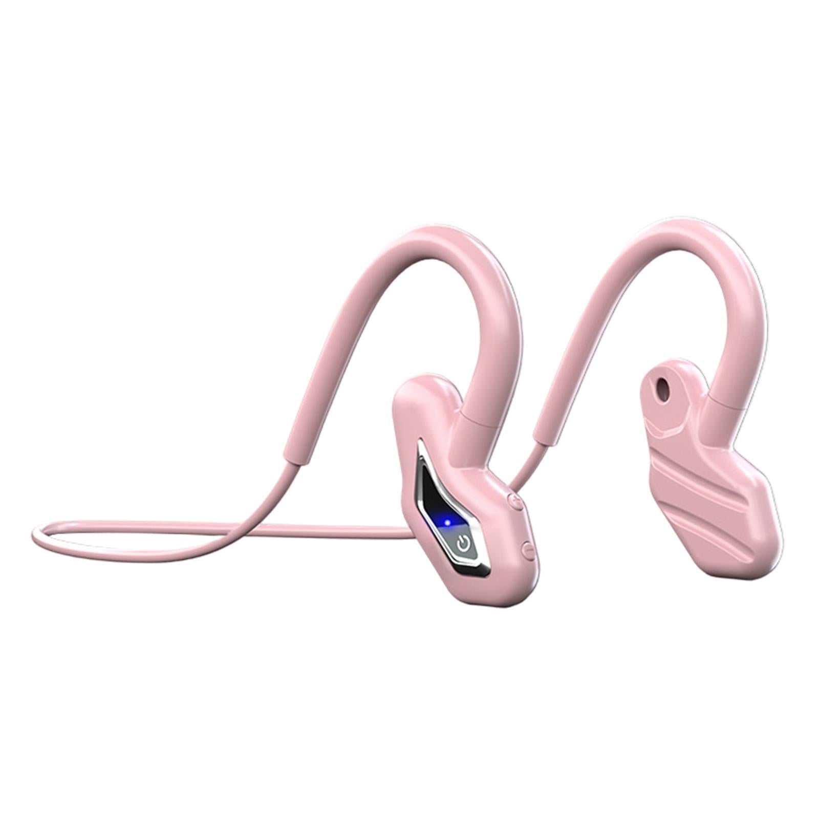 Bone Conduction Headphones Wireless Bluetooth Headset Pink