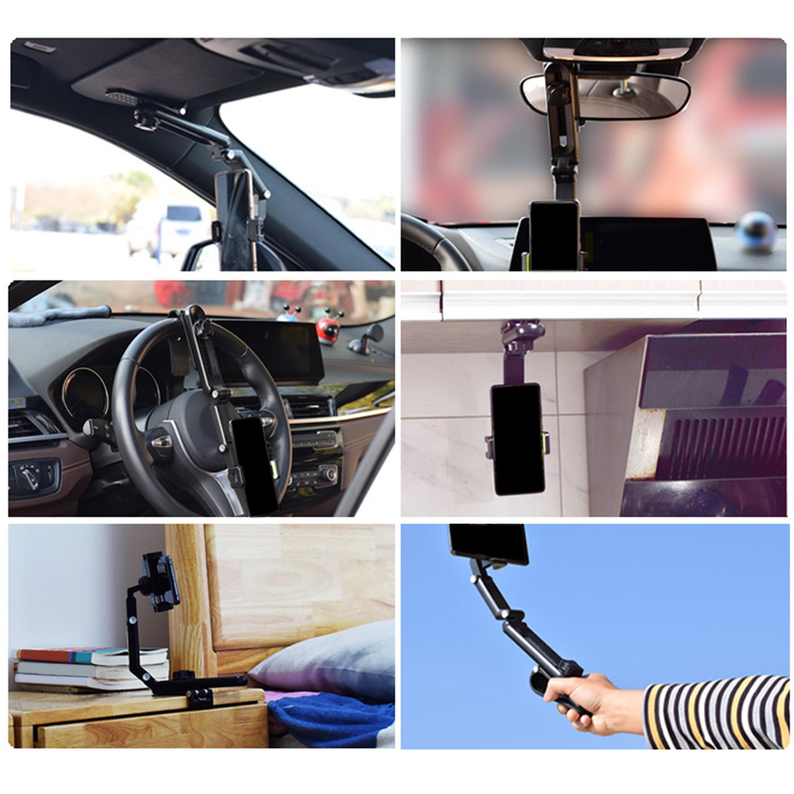 Cell Phone Holder 360 Rotation Adjustable Clip Easy Clamp Home Table