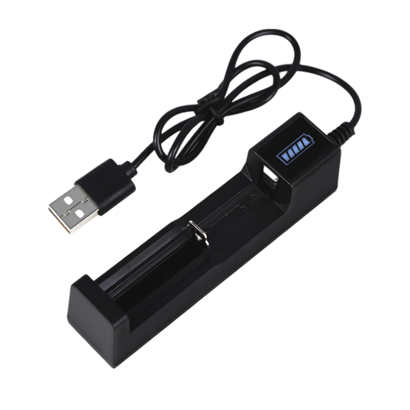 2x18650 Battery Charger Box USB Charging 1 Slot for Li-Ion Batteries 3.7V-4.2V