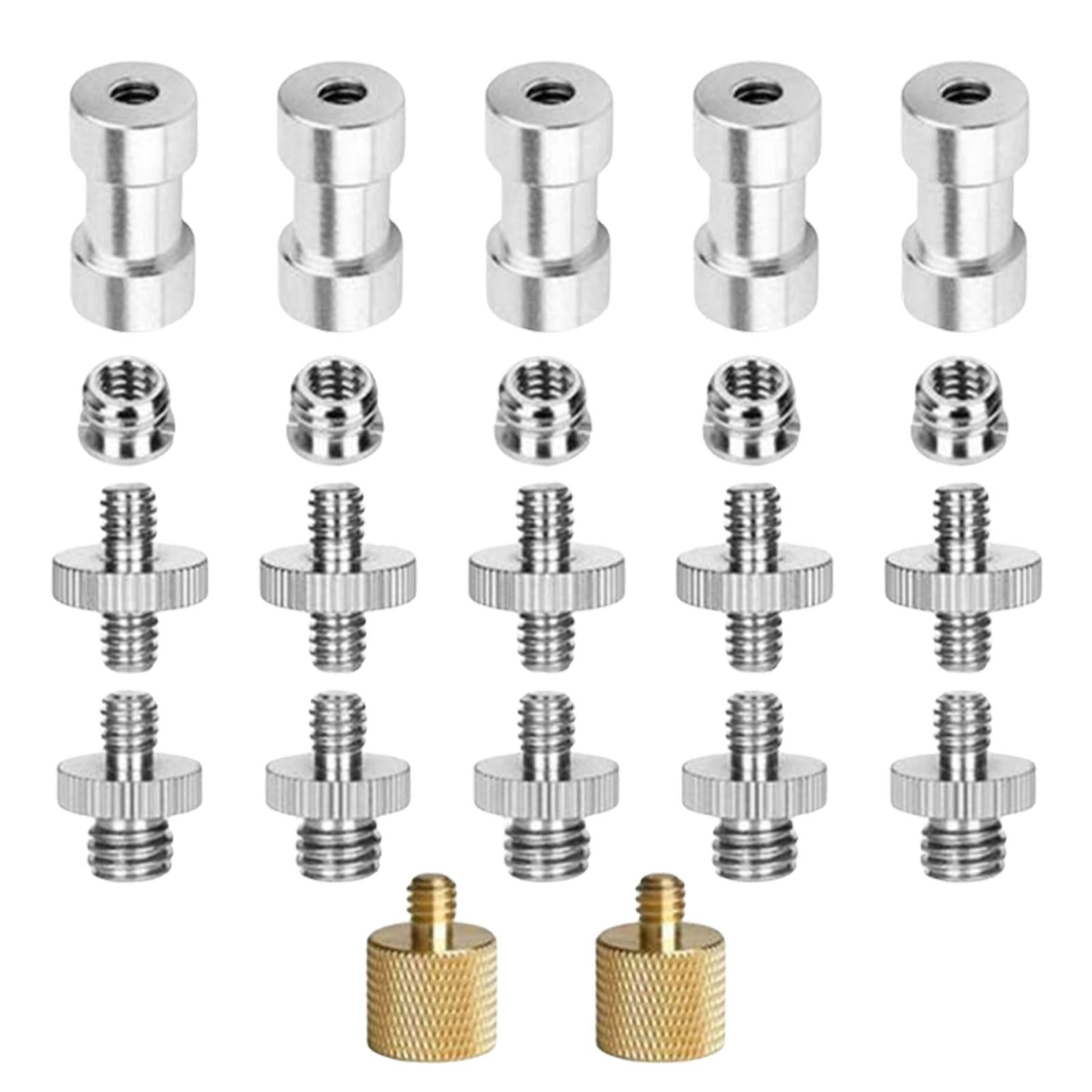 Camera Screw, 22 Pcs 1/4 Inch 3/8 Inch Converter Threaded Screws