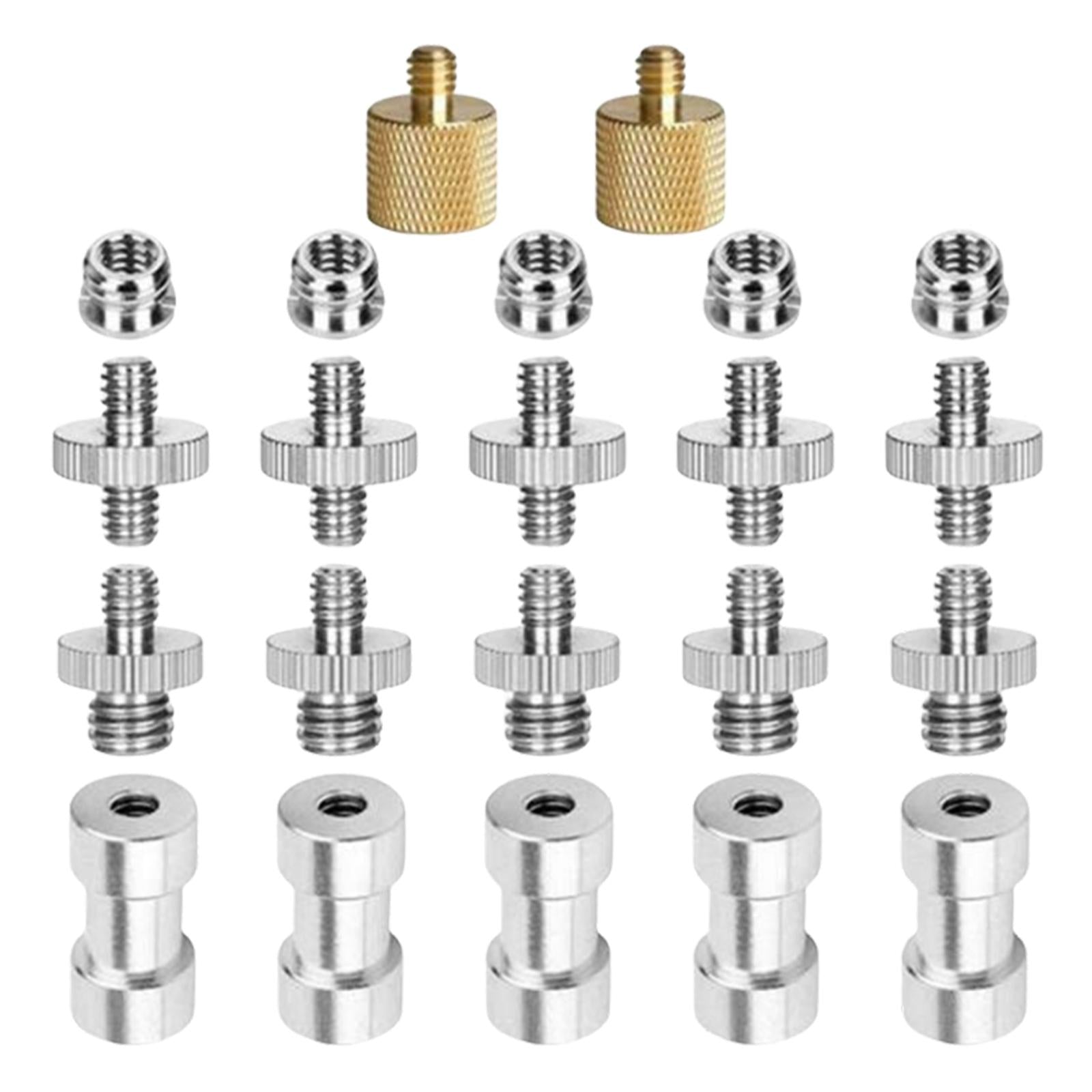 Camera Screw, 22 Pcs 1/4 Inch 3/8 Inch Converter Threaded Screws