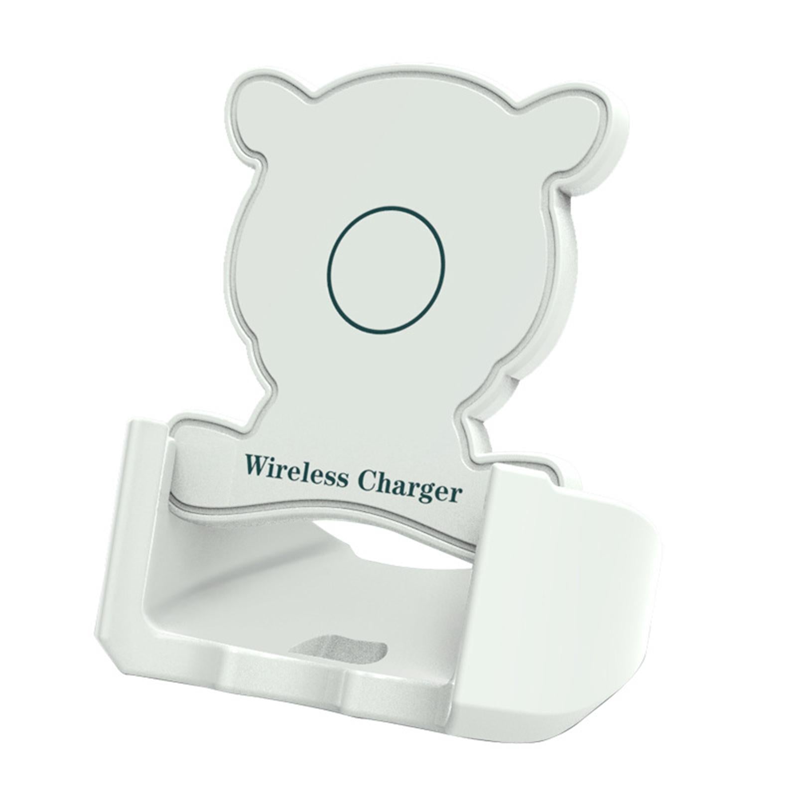 Desktop Vertical Wireless Charging Stand Fast Charge Phone Holder Black