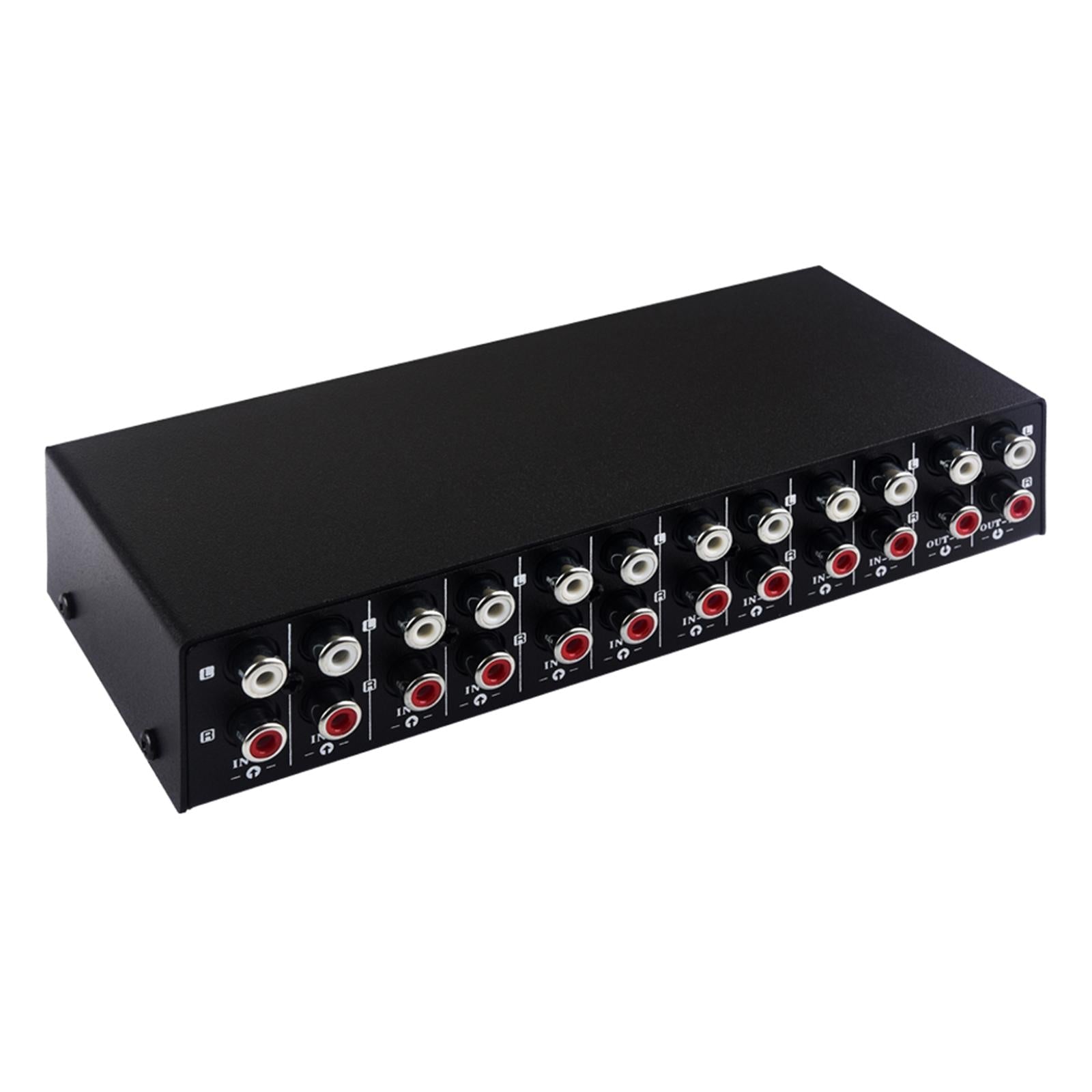 10 in 2 Out Audio Frequency Signal Selector Double Ways Switcher for Phones