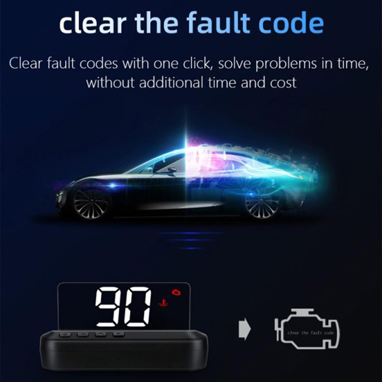 Digital Car GPS Head up Display Speedometer HUD Voltage Overspeed Warning