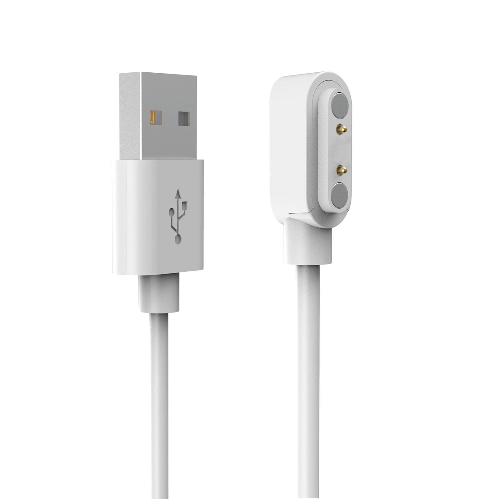 4xSmart Watch Charging Cable Portable 2 Pin USB for Xgo2 Kids Watch White