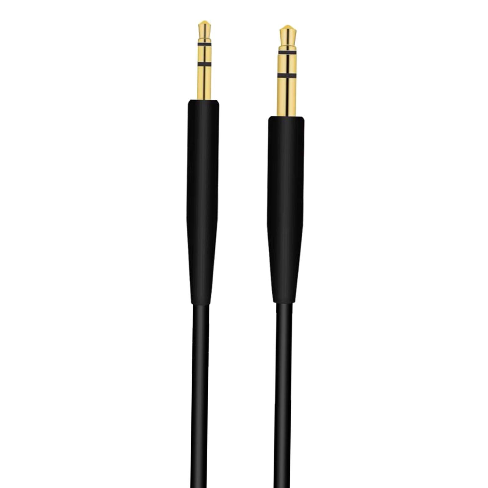 5xHeadphone Replacement Cable 2.5mm 140cm for QC25 35 35II  Black No Mic