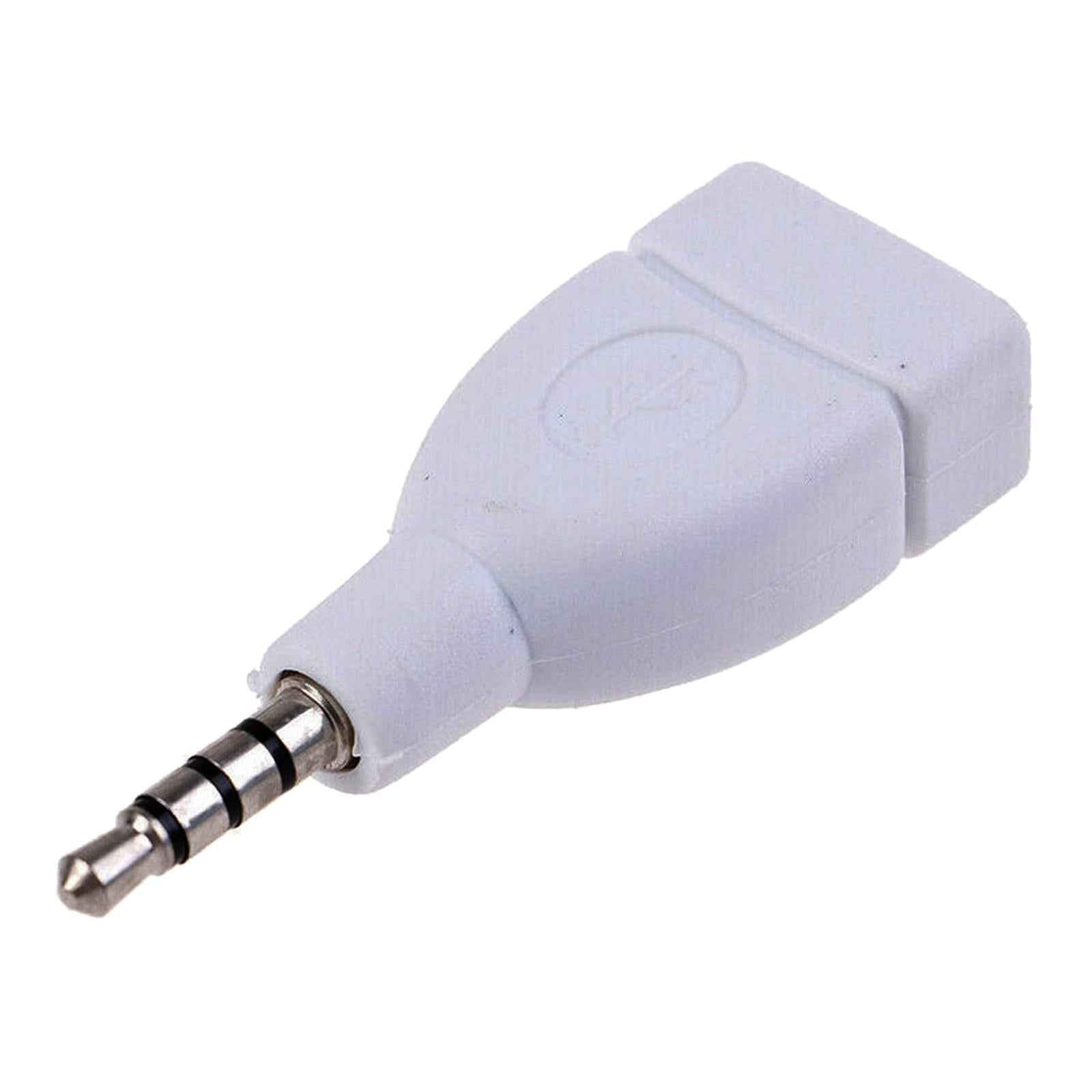 3.5mm Male AUX Audio Plug Jack to USB 2.0 Female Adapter Cable Accessories