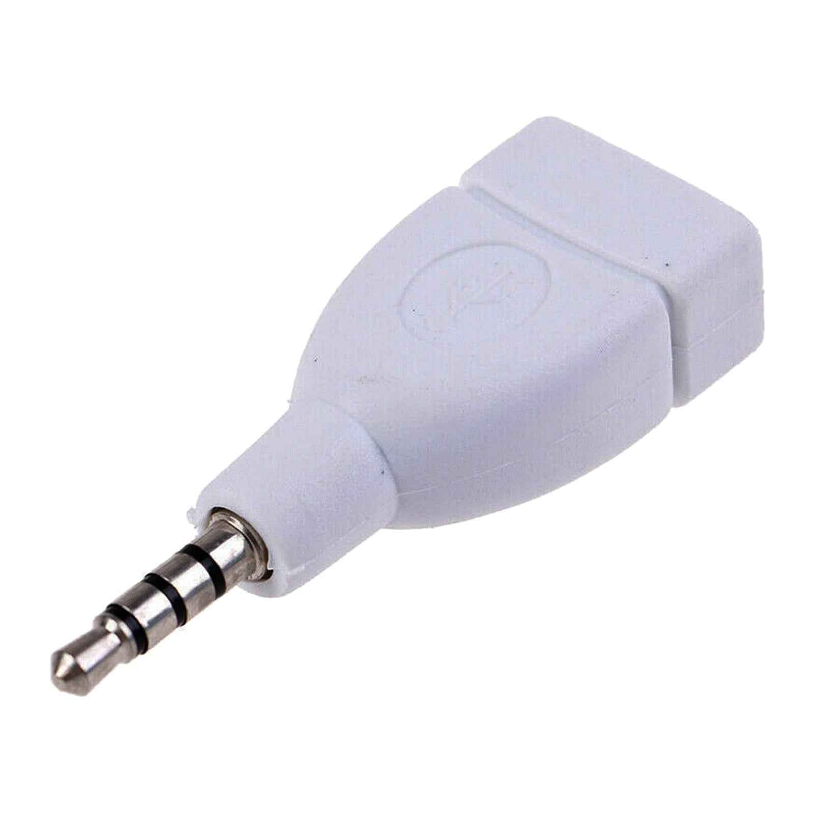 3.5mm Male AUX Audio Plug Jack to USB 2.0 Female Adapter Cable Accessories