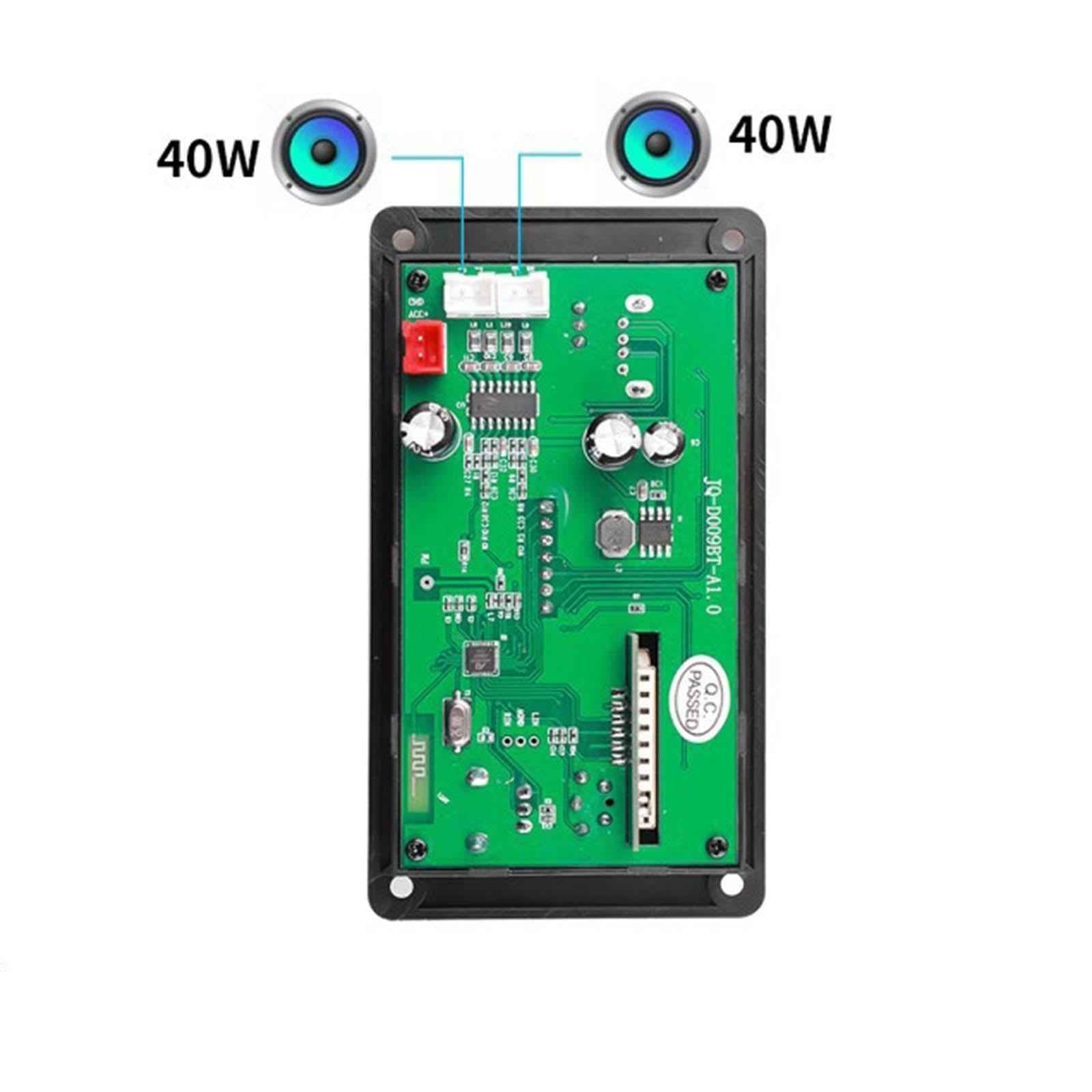 Audio Module 12V USB TF USB FM Car Radio with RC TWS MP3 Amplifier Board