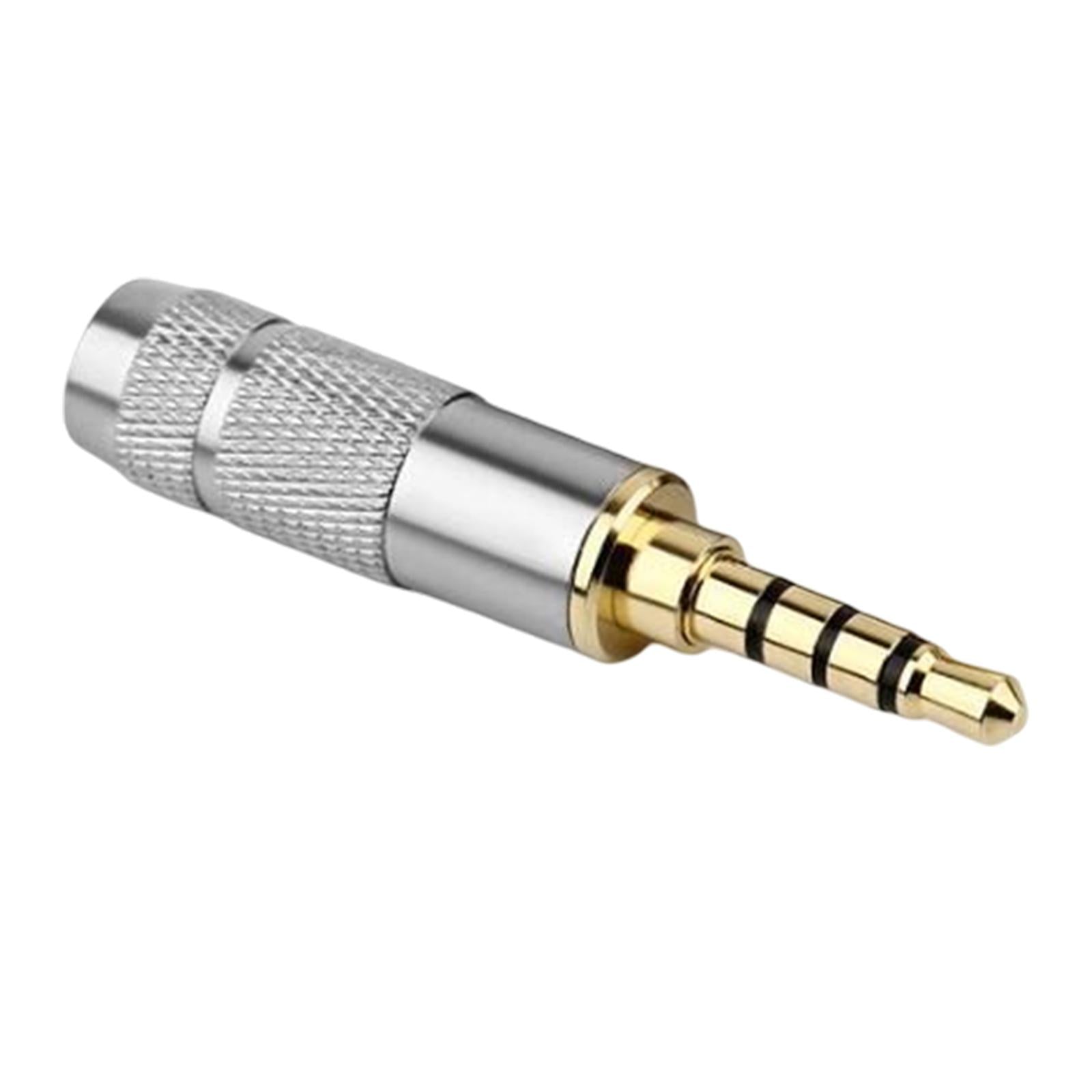 4xMale Repair Headphones Audio Jack Plug Soldering Copper for Earphone Jack