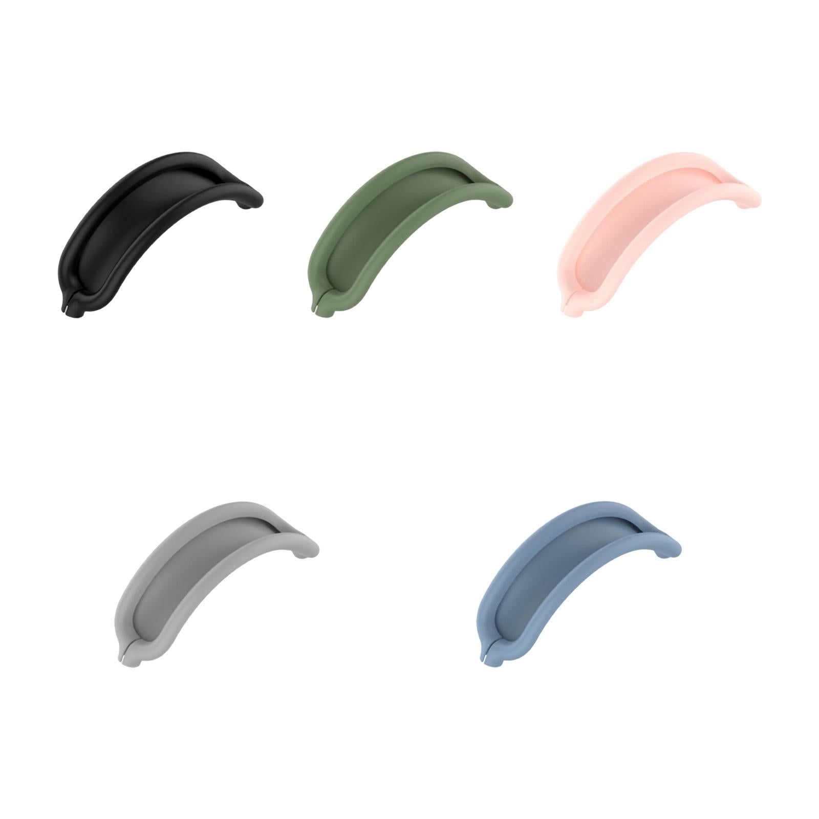 4xHeadband Cover Silicone Soft Comfortable for Wireless Headphone Accessory Black
