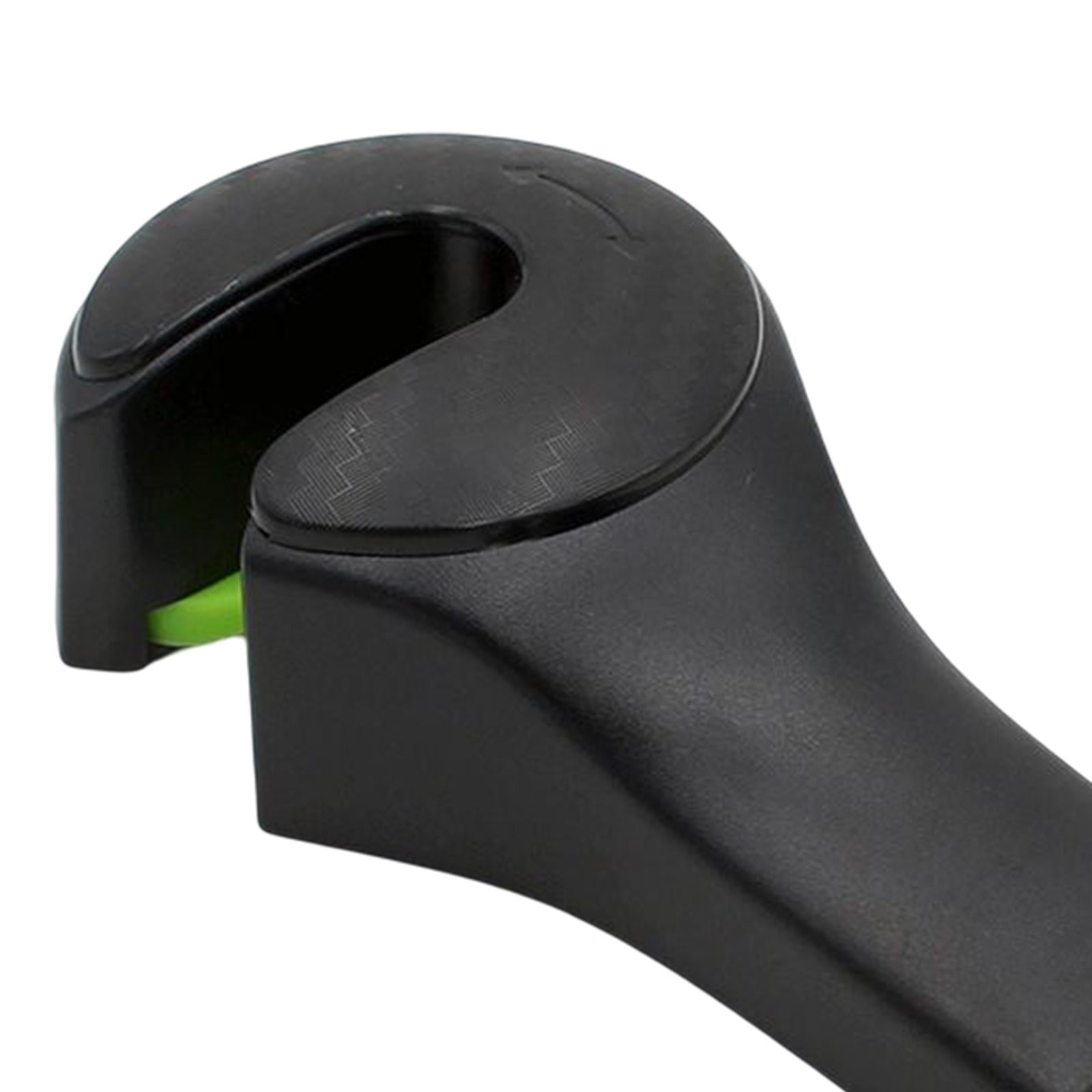 2 in 1 Car Headrest Hidden Hook Gadget Phone Holder Clips for Purse Handbag Black 