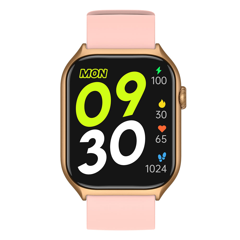 GTS7 2.0-inch Sport Watch Bluetooth Smart Watch Health Monitor Multiple Sports Modes - Gold  /  Pink