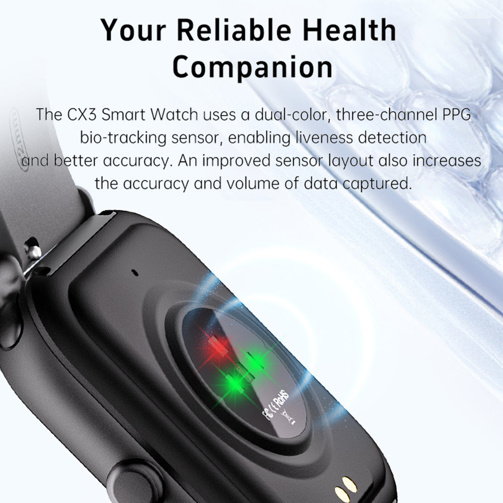 CX3 1.95-inch Bluetooth Calling Smart Watch Heart Rate Sleep Monitoring Fitness Tracker Smart Bracelet - Gold+Pink