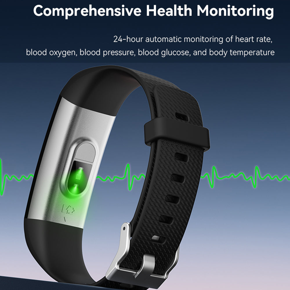 S5 0.96 Inch Screen Smart Watch Sports Bracelet Waterproof Intelligent Blood Pressure Watch - Purple