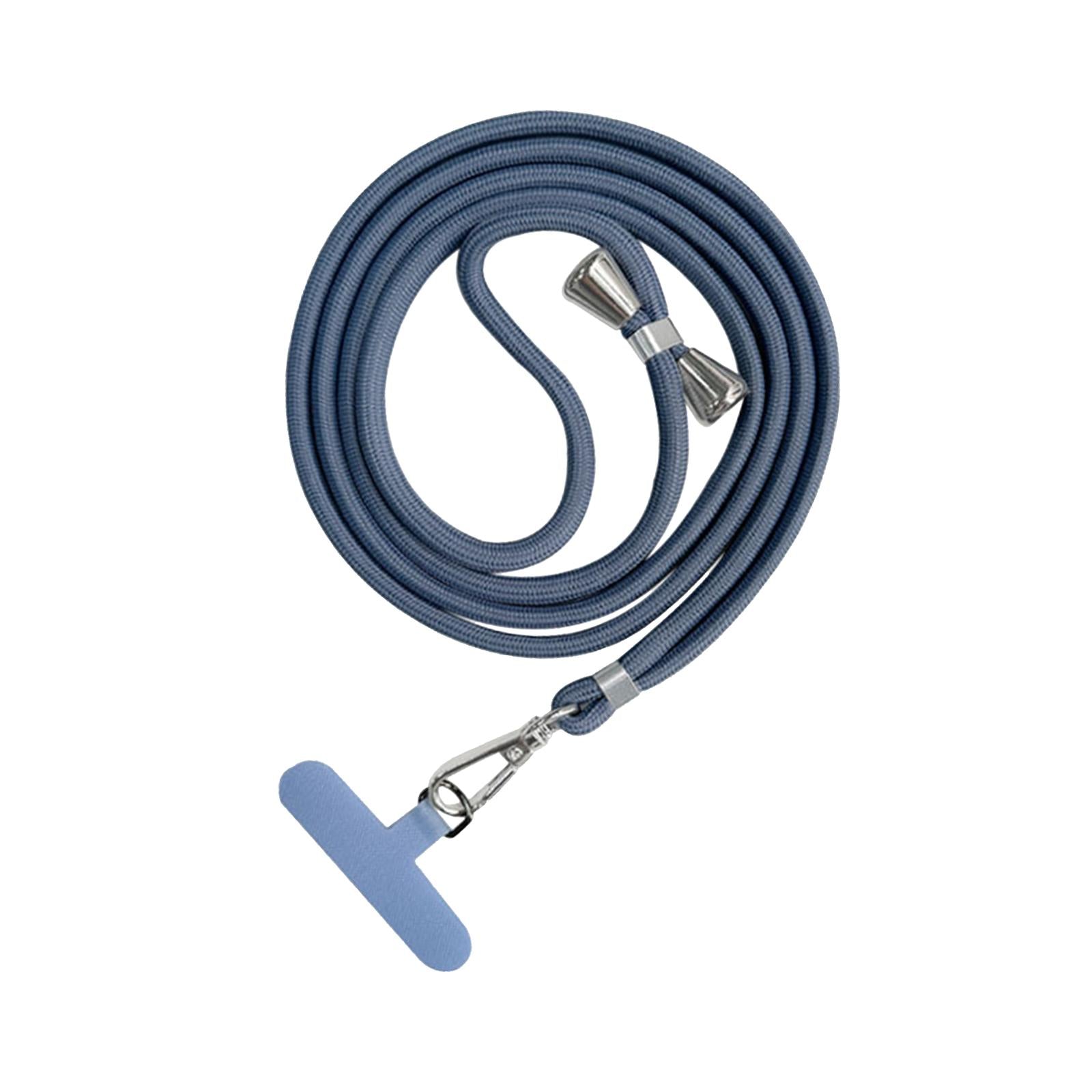 2xPhone Lanyard Crossbody Safety Tether Tab System for Hiking Climbing Cycling Gray Blue